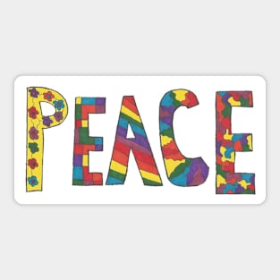 Peace: Word Art Sticker